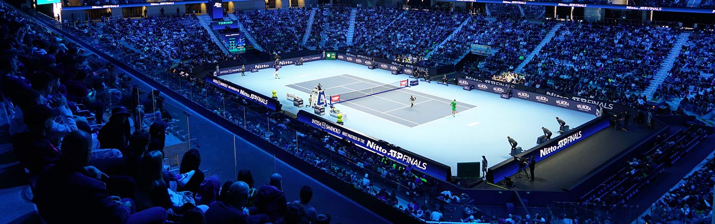 Interni dell'Inalpi Arena a Torino.